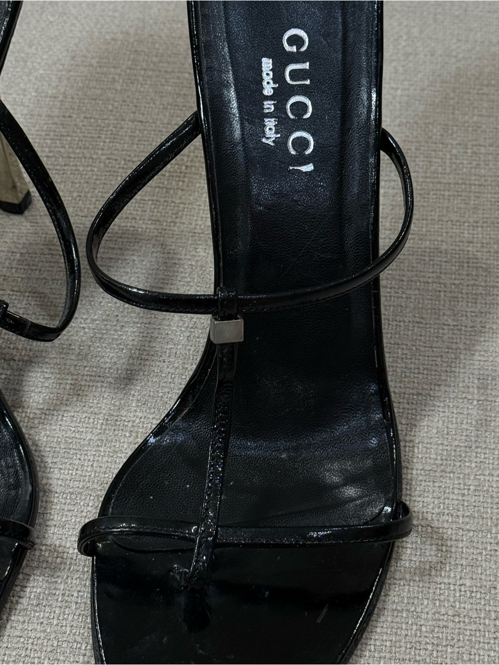 Tom Ford Gucci Black Strappy Heels - Picture 4 of 6